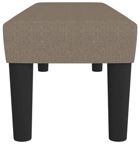 Πάγκος Taupe 100x30x30 εκ. Υφασμάτινος - Μπεζ-Γκρι