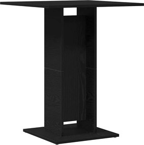 vidaXL Τραπέζι Μπιστρό Μαύρο Δρυς 60x60x75 εκ. από Τεχνητό Ξύλο