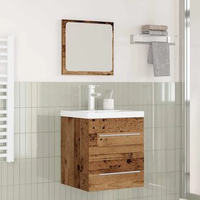 vidaXL Σετ Επίπλων Μπάνιου 2 pcs Παλιό Ξύλο Επεξεργασμένο ξύλο