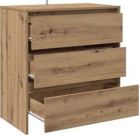 vidaXL Μπουφές Artisan Δρυς 70x41x75 εκ. από Επεξεργασμένο Ξύλο