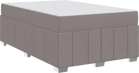 vidaXL Σκελετός Κρεβατιού Taupe 120 x 200 cm ύφασμα