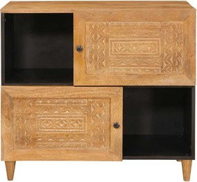 vidaXL Πλαϊνό γραφείο Ανοιχτό καφέ 33.5 x 80 x 75 εκ