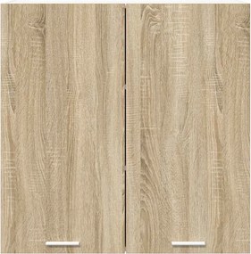 vidaXL Κρεμαστό ντουλάπι με αποθήκευση Δρύς Sonoma 80 x 31 x 80 εκ.