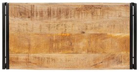vidaXL Ράφι μπάνιου 100 x 50 x 23 εκ. Μασίφ ξύλο μάνγκο και σίδερο