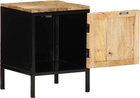 vidaXL Κομοδίνο 2 pcs Καφέ και Μαύρο 30 x 30 x 40 cm