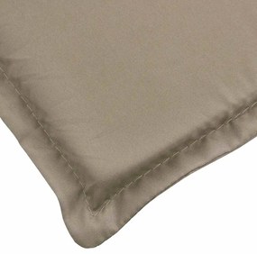 vidaXL Μαξιλάρι Ξαπλώστρας Taupe 180x60x4 εκ. από Ύφασμα Oxford