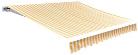 vidaXL Τεντόπανο Πορτοκαλί / Λευκό 450 x 300 εκ. από Καραβόπανο