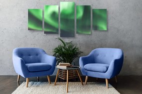 Εικόνα 5 μερών ασυνήθιστη πράσινη λάμψη - 200x100