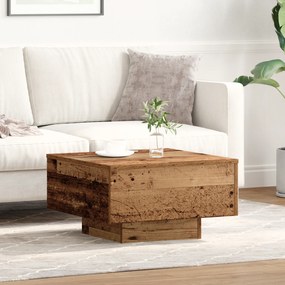 vidaXL Τραπεζάκι Καφέ, Παλιό Ξύλο, 55x55x31 εκ, Κατασκευασμένο Ξύλο