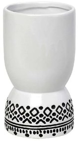 Βάζο Tribal CER2302 15x15x27,5cm White-Black Espiel Ceramic