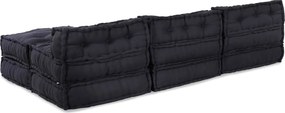 vidaXL Μονάδα Μοντέρνου Καναπέ 4 pcs Ανθρακί Ύφασμα
