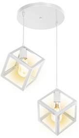 Φωτιστικό οροφής δίφωτο Deepora Ε27 λευκό 30x65x80εκ 30x65x80 εκ.