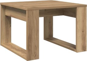 vidaXL Βοηθητικό Τραπέζι Artisan Δρυς 50 x 50 x 35 εκ. Επεξ. Ξύλο