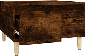 vidaXL Τραπεζάκι Σαλονιού Καπνιστή Δρυς 55x55x36,5εκ. Επεξεργασμ. Ξύλο