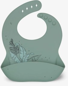Σαλιάρα Σιλικόνης 6+ Μηνών (23.5x23.5) Kikka Boo Flora Sage