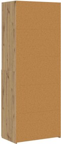 vidaXL Βιβλιοθήκη Artisan δρυς 30 x 42.4 x 185.2 εκ.
