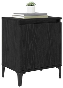 vidaXL Κομοδίνο Μαύρη δρυς 40 x 30 x 50 cm Επεξεργασμένο ξύλο