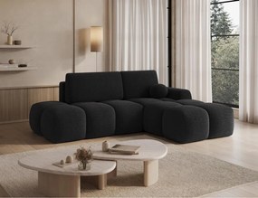 Γωνιακός Καναπές Vitalo-Μαύρο-Δεξιά