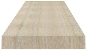 vidaXL Ράφια Τοίχου 2 τεμ. Χρώμα Δρυός 120 x 23,5 x 3,8 εκ. MDF