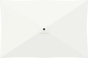 vidaXL Ομπρέλα Κήπου 200 x 300 cm Πολυεστέρας Ορθογώνιος Κρεμ