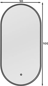 Καθρέπτης Micedi A LED - 50.00Χ4.00Χ100.00cm