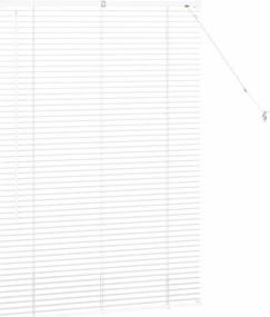 vidaXL Ρολό Παραθύρου με κουρτίνες Χειροκίνητος Λευκό Αλουμίνιο