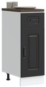 vidaXL ντουλάπι βάσης κουζίνας Kalmar Μαύρο από Επεξεργασμένο Ξύλο