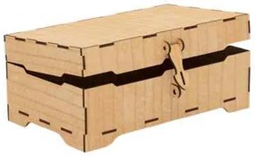 Ιntra LOCKWOOD – Ξύλινο Κουτί με Κούμπωμα Ασφαλείας Στιβαρή Κατασκευή 37x78x18 cm Box47-00018