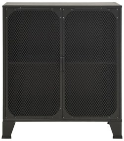 vidaXL Ντουλάπι Αποθήκευσης Γκρι 72 x 36 x 82 εκ. Μέταλλο / MDF