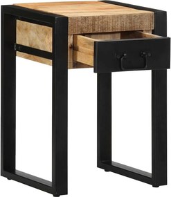 vidaXL Side Table 35x35x50 cm Στερεό ακατέργαστο ξύλο Mango