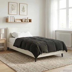vidaXL Κουβέρτα ολόκληρου του χρόνου Ανθρακί 155 x 220 cm Μικροΐνες