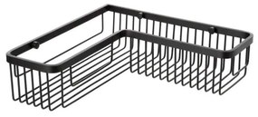 Ραφάκι Μπάνιου Γωνιακό 06626.001 Black Aluminium