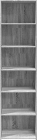 vidaXL Ντουλάπι Γκρι Sonoma 50x41x185 εκ. από Επεξεργασμένο Ξύλο