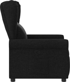 vidaXL Πολυθρόνα Ανακλινόμενη Μαύρη Υφασμάτινη