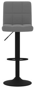 vidaXL Σκαμπό Μπαρ 2 τεμ. Σκούρο Γκρι Βελούδινα