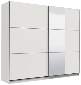 Ντουλάπα Sierra με Καθρέφτη 220 Λευκό 236.5x62.5x210 εκ. 236.5x62.5x210 εκ.