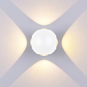 Φωτιστικό Τοίχου Cree MTN-74871 Led 4W 3000K 440lm IP54 11x9,3cm White Metanor