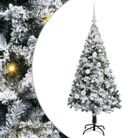 vidaXL Τεχνητό Χριστουγεννιάτικο Δέντρο με 150 LED Λευκό 120 cm
