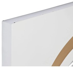 Τοίχο καθρέφτη Home ESPRIT Λευκό Χρυσό 90 x 4 x 90 cm