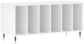 vidaXL Έπιπλο Δίσκων Λευκό 100 x 38 x 48 εκ. από Επεξεργασμένο Ξύλο