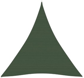 vidaXL Πανί Σκίασης Σκούρο Πράσινο 3 x 4 x 4 μ. από HDPE 160 γρ./μ²