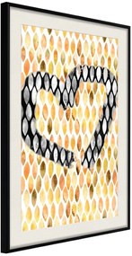 Αφίσα - I Love Oranges - 20x30 - Μαύρο - Με πασπαρτού