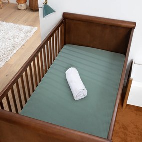 Σετ 2 μονόχρωμα βαμβακερά σεντόνια με λάστιχο για μωρό, Scenario