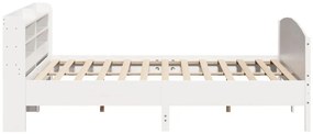 vidaXL Σκελετός Κρεβ. Χωρίς Στρώμα Λευκό 180x200 εκ Μασίφ Πεύκο