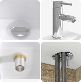 vidaXL Σετ Επίπλων Μπάνιου 4 pcs Sonoma Δρυς