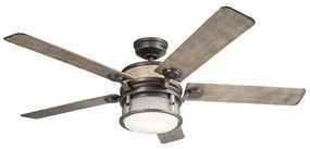Ανεμιστήρας Οροφής 64,3W IP44 Φωτιστικό LED 10W Γκρι-Μαύρο Τηλεχειριστήριο Ahrendale KLF-AHRENDALE-60-AVI Elstead Lighting-KLF-A KLF-AHRENDALE-60-AVI