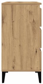 vidaXL Μπουφές Τεχνίτης Δρυς 60x35x70 εκ. από Επεξεργασμένο Ξύλο