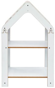 Ραφιέρα Montessori Zoilen pakoworld λευκό-ροζ mdf 50x30x80εκ - 120-000427