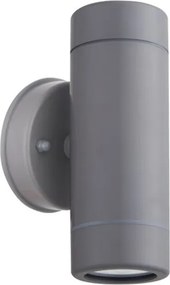 Απλίκα πλαστική διπλής κατεύθυνσης UP-DOWN LED Φ60mm GU10 γκρι PP WALL LIGHT IP44