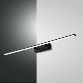 Φωτιστικό Τοίχου Led Nala 3361-28-101 Black Fabas Luce Metal, Methacrylate